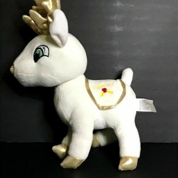 white reindeer plush